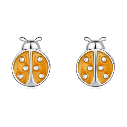 S925 Sterling Silver Enamel Earrings for Women