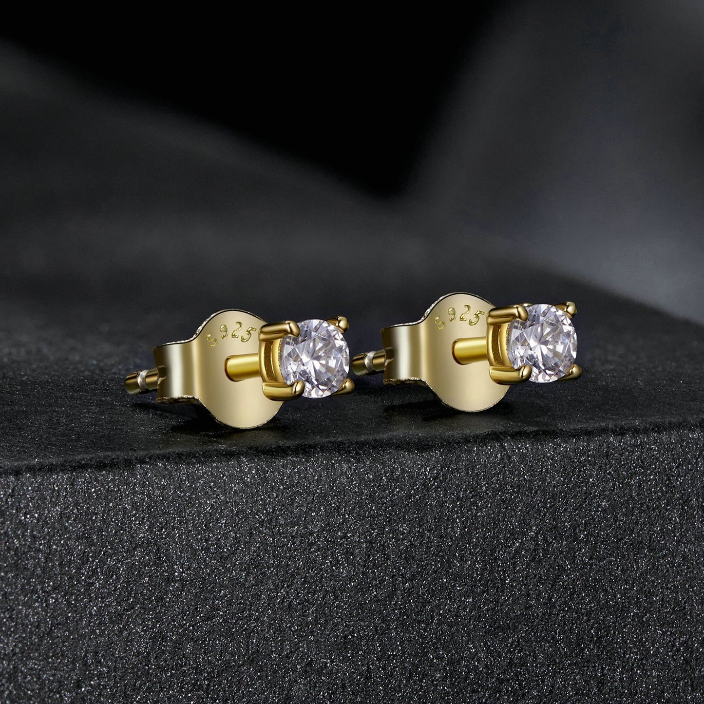 S925 Sterling Silver 3mm Moissanite Earrings for Women