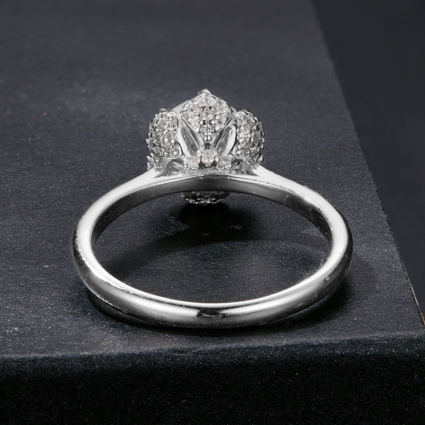 925 Sterling Silver Moissanite Ring 1ct Size 6 White Gold Plated for Women