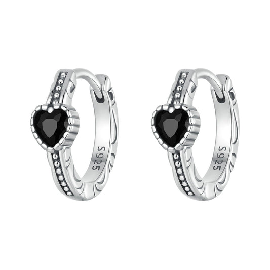 925 Sterling Silver Earrings with Pavé Setting CZ