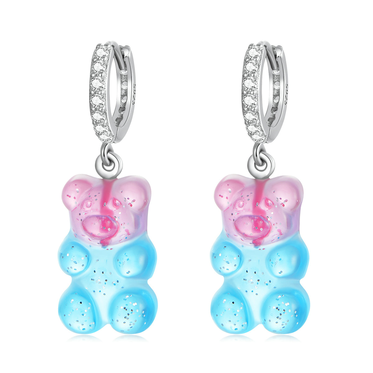 S925 Sterling Silver Pavé Setting CZ Earrings for Women