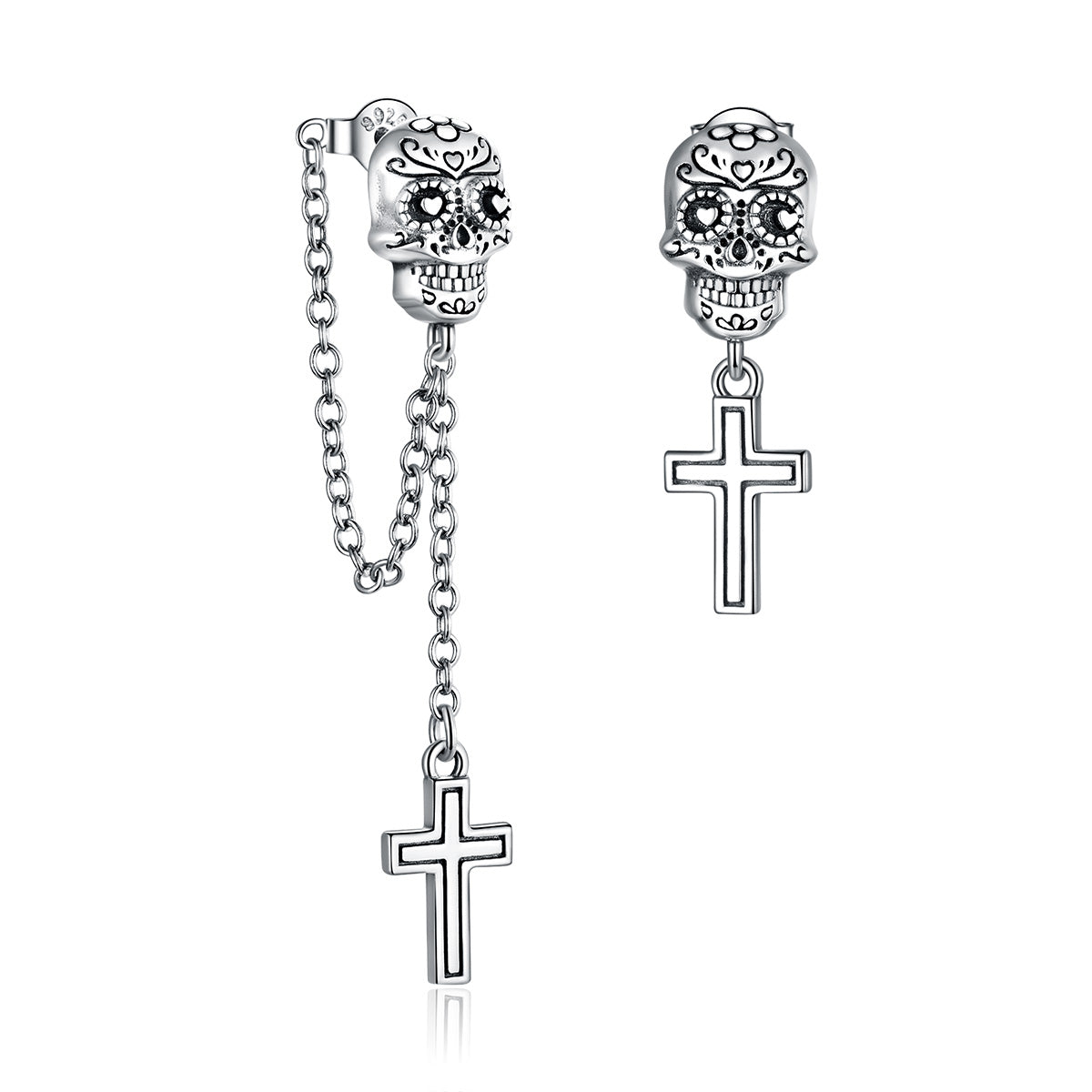 S925 Sterling Silver Oxidized Earrings for Women