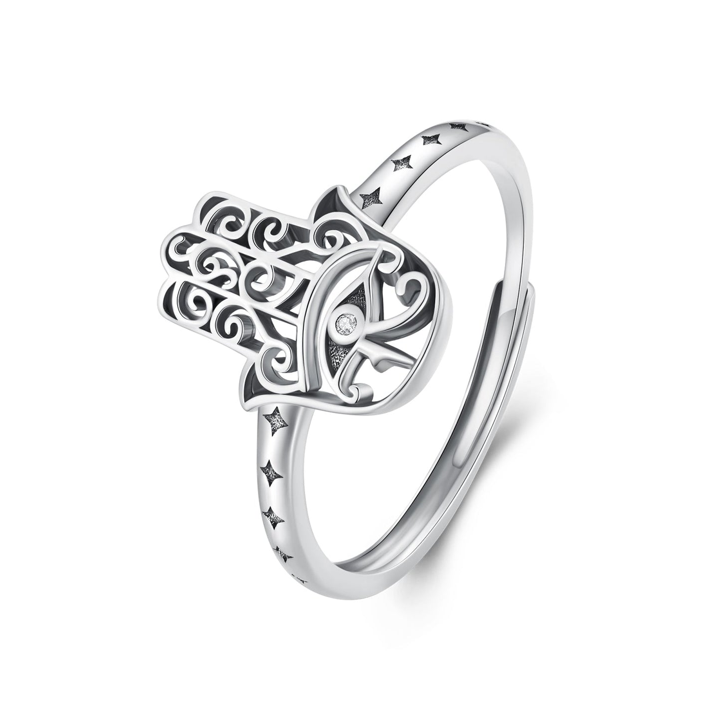 925 Sterling Silver 1.1mm Pavé Setting CZ Ring