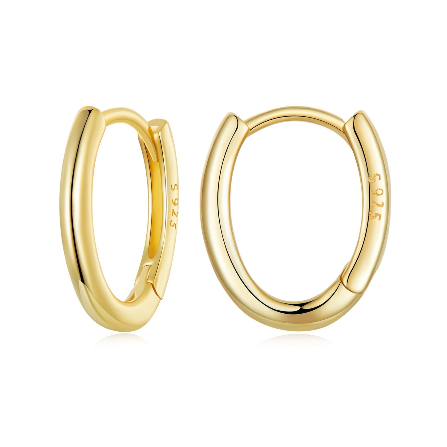 925 Sterling Silver Earrings - 14x2mm with Oxidized Finish for Women