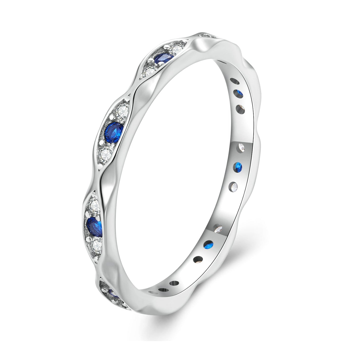 925 Sterling Silver Pavé Setting CZ Ring Size 6.0 for Women