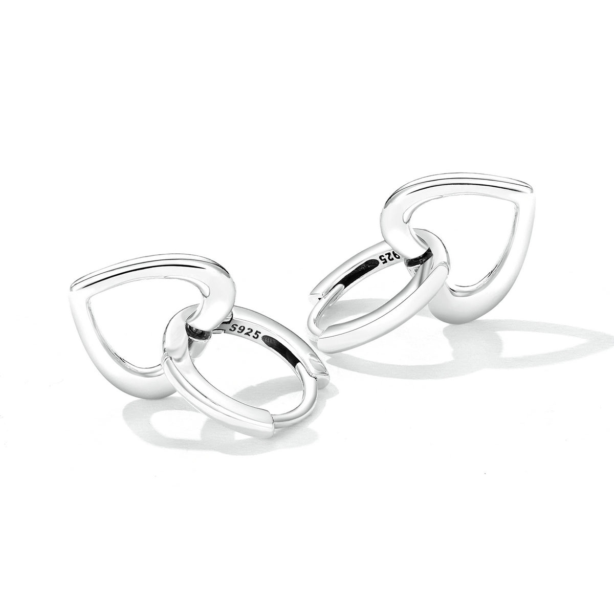 925 Sterling Silver Earrings for Women - Oxidized - 1.9x1.2cm