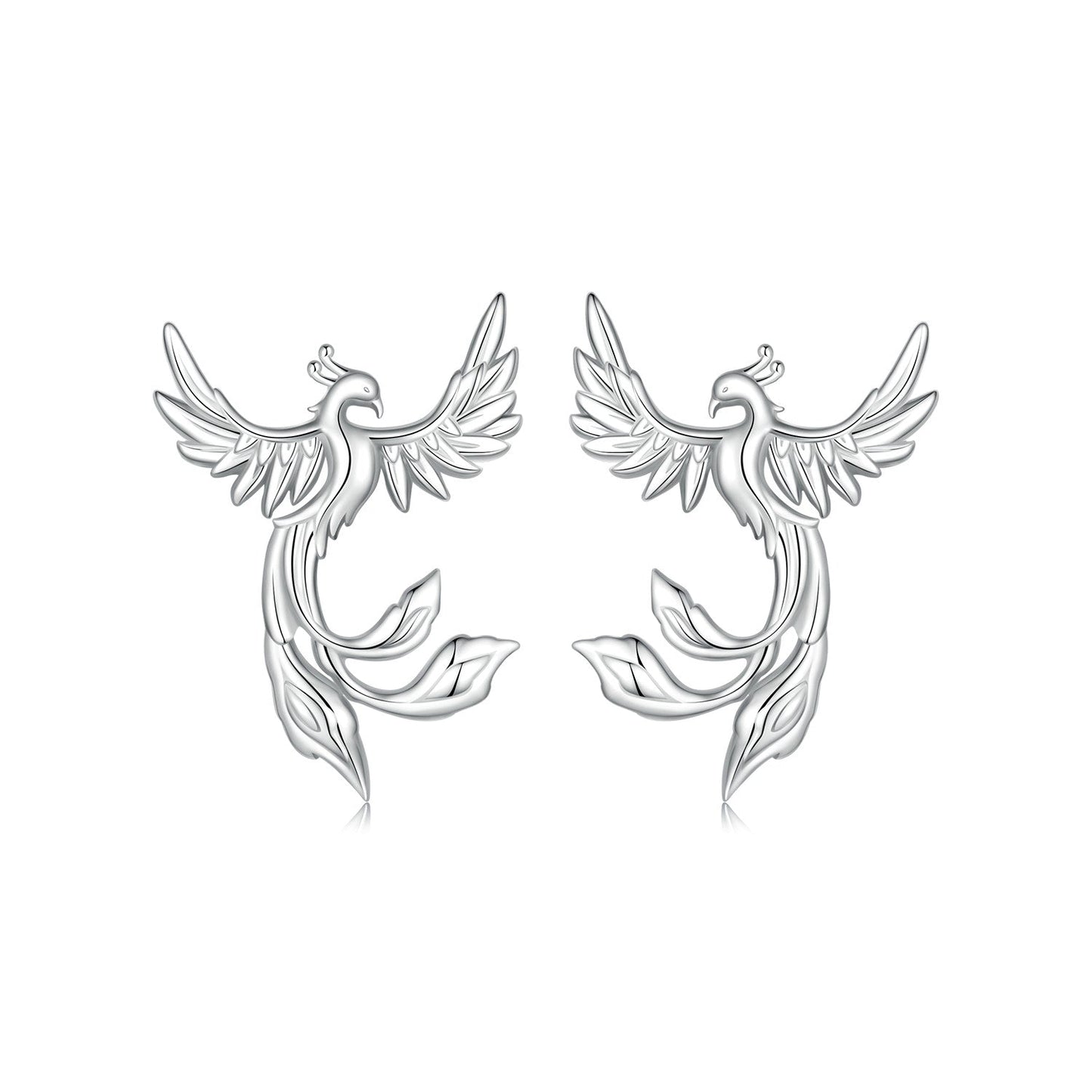 925 Sterling Silver Plated White Gold Earrings for Women