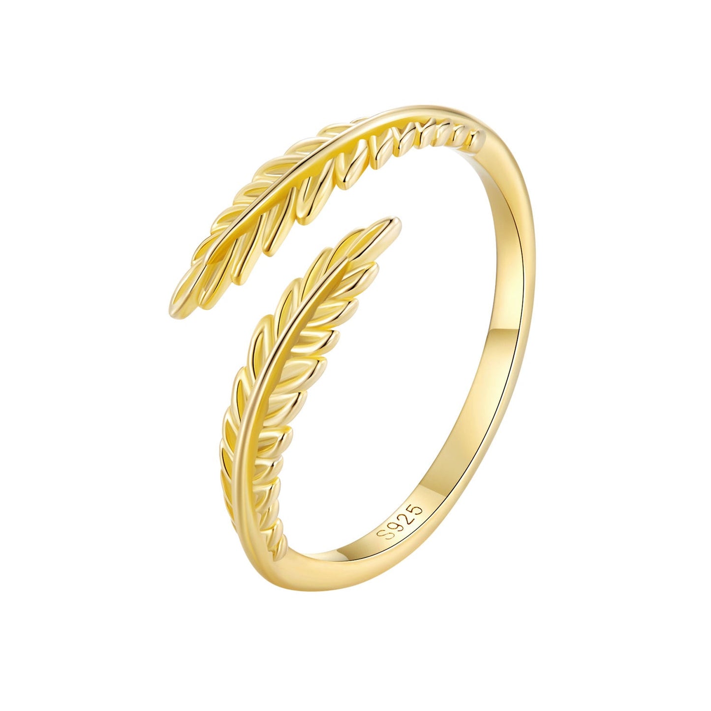 S925 Sterling Silver Gold Plated 0.16cm Ring