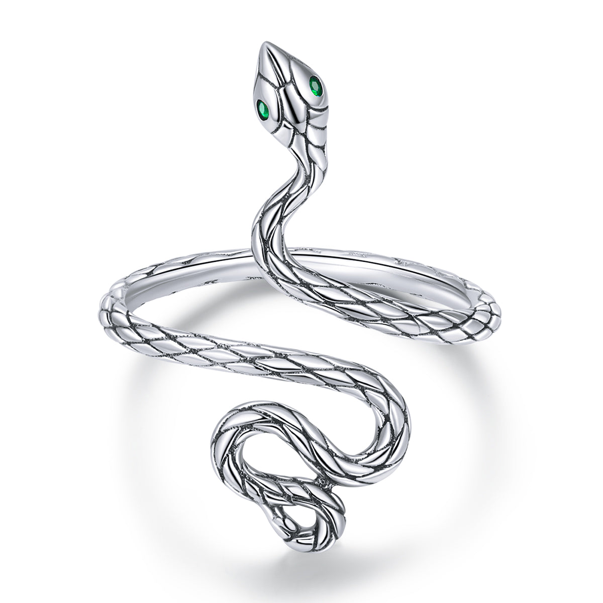 925 Sterling Silver Oxidized Pavé Setting CZ Ring