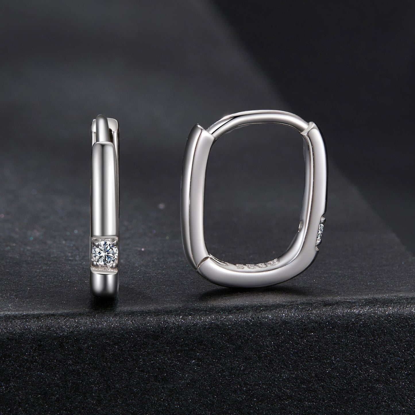 925 Sterling Silver Moissanite 0.16 ct Stud Earrings for Women