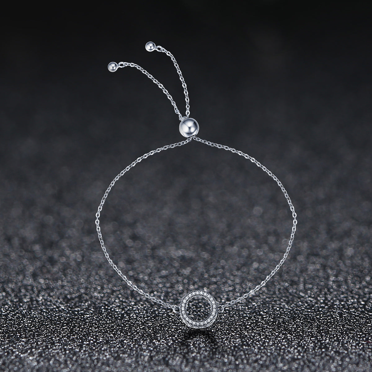 925 Sterling Silver Bracelet 26.5CM with 1.5*1.1CM Pendant for Unisex