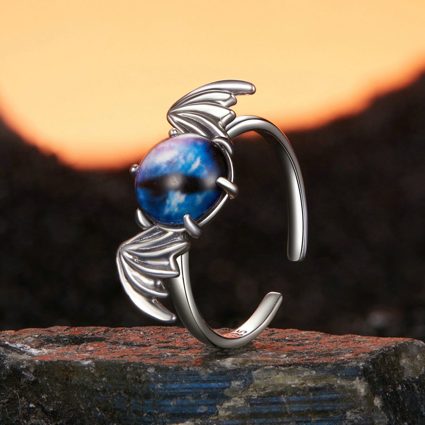 925 Sterling Silver Unisex Ring with Oxidized Finish - 0.17cm Width
