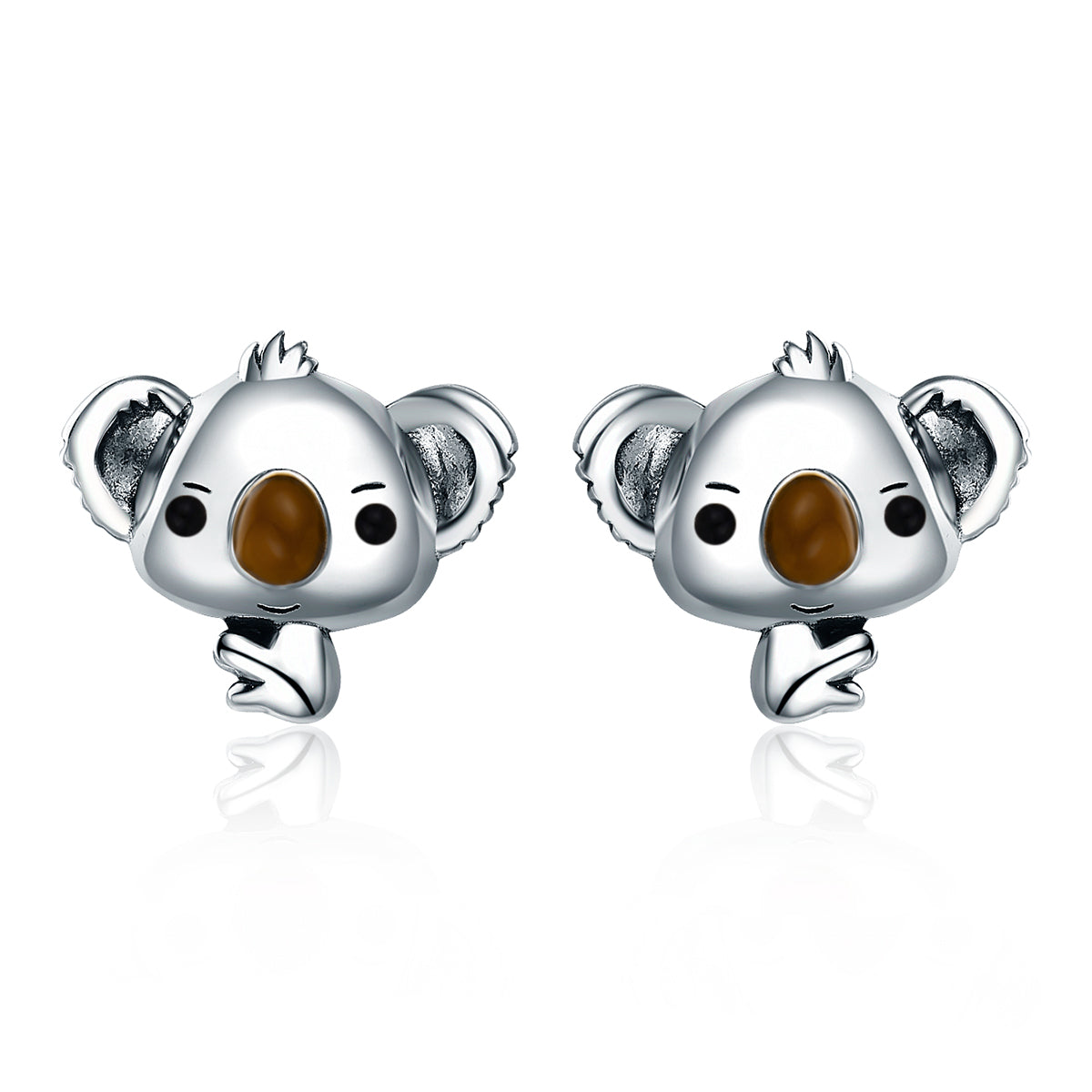 925 Sterling Silver Earrings 1.1*1.2cm for Women