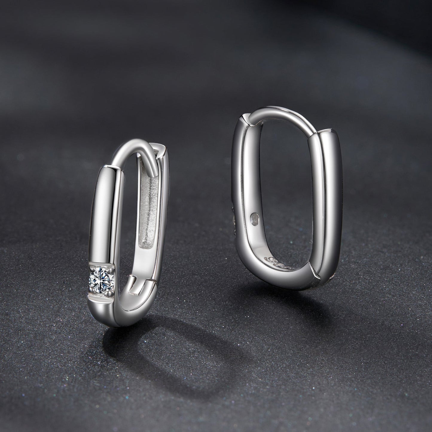925 Sterling Silver Moissanite 0.16 ct Stud Earrings for Women