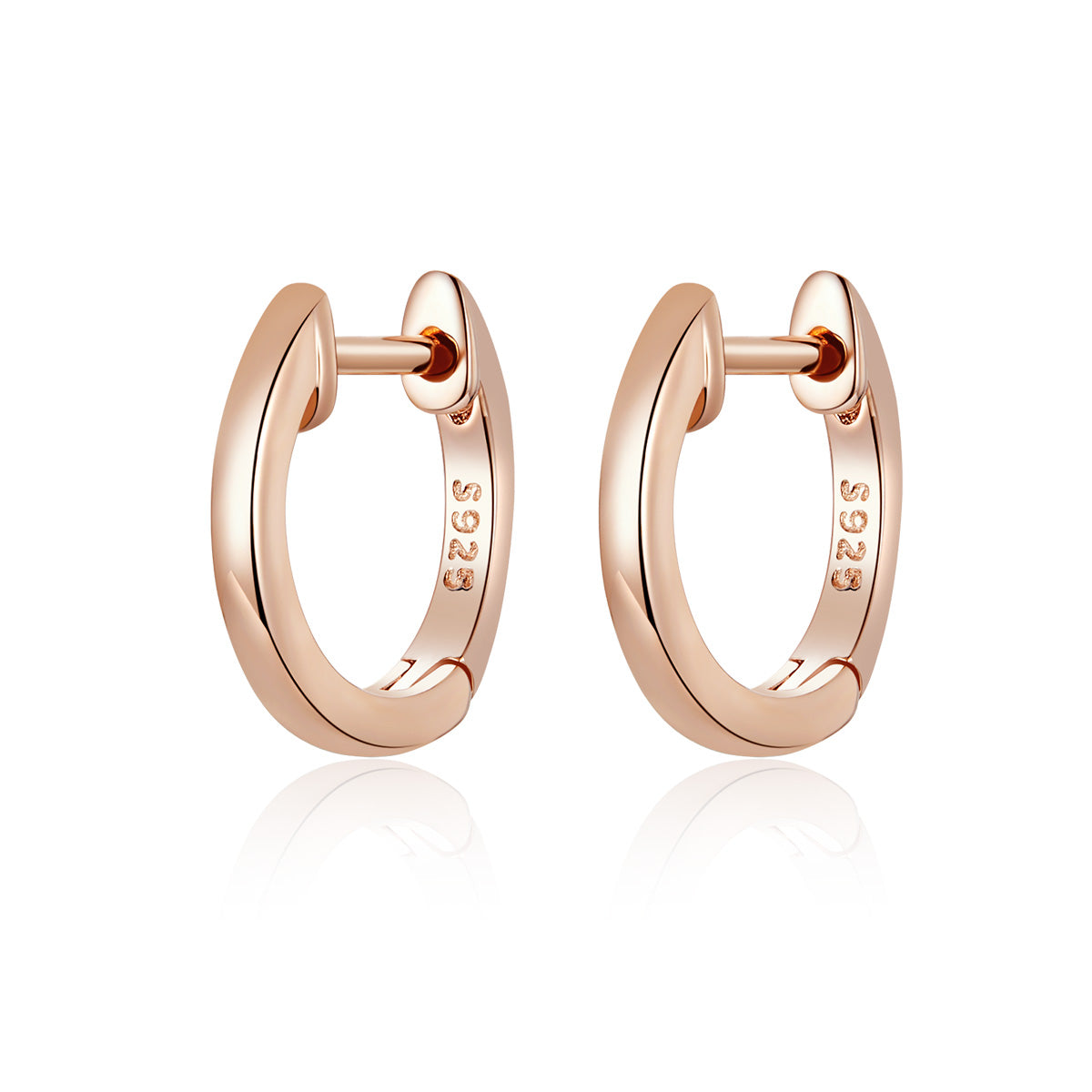 925 Sterling Silver Plated Black Gold Earrings for Women
