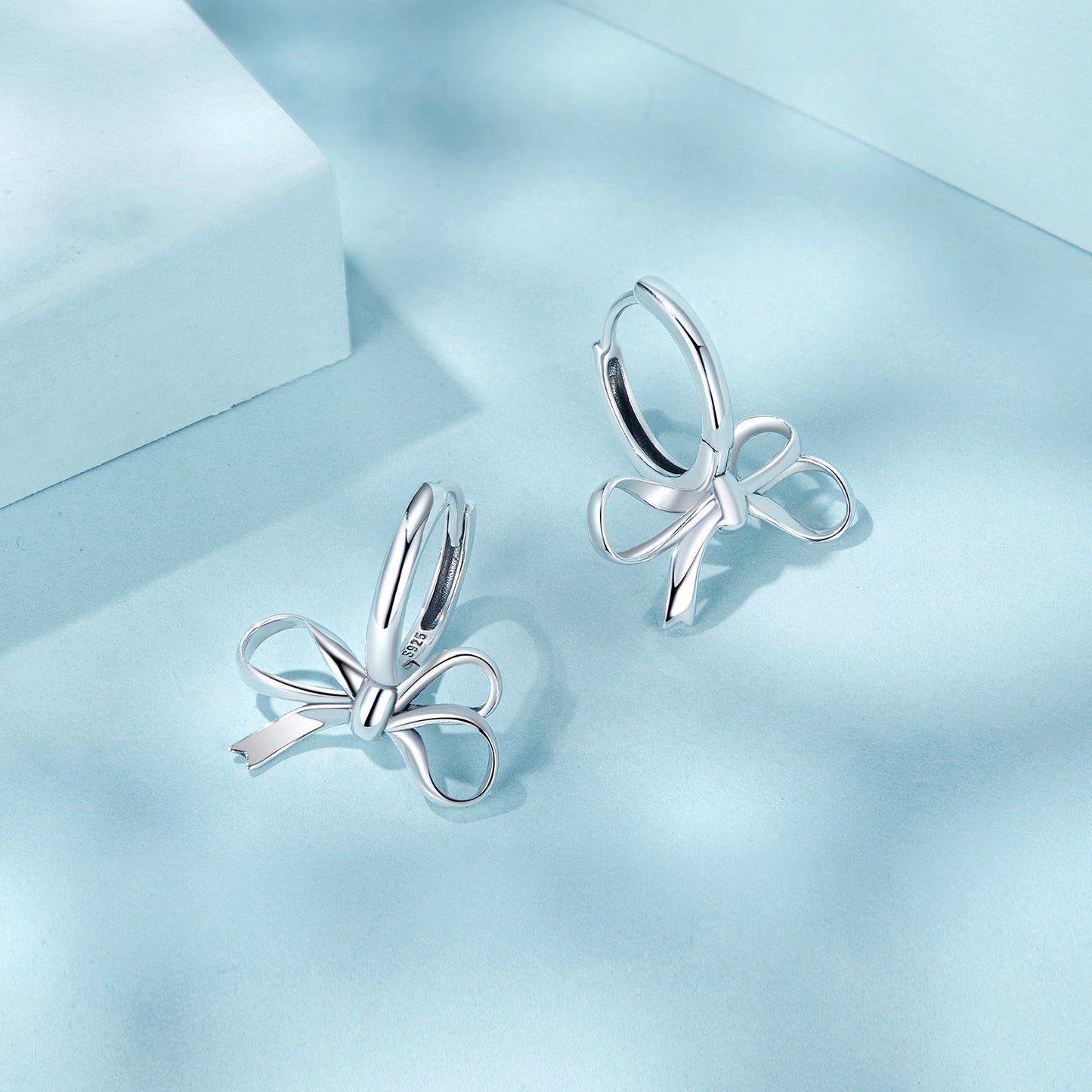 925 Sterling Silver Earrings 20x18mm with Oxidized Finish for Women