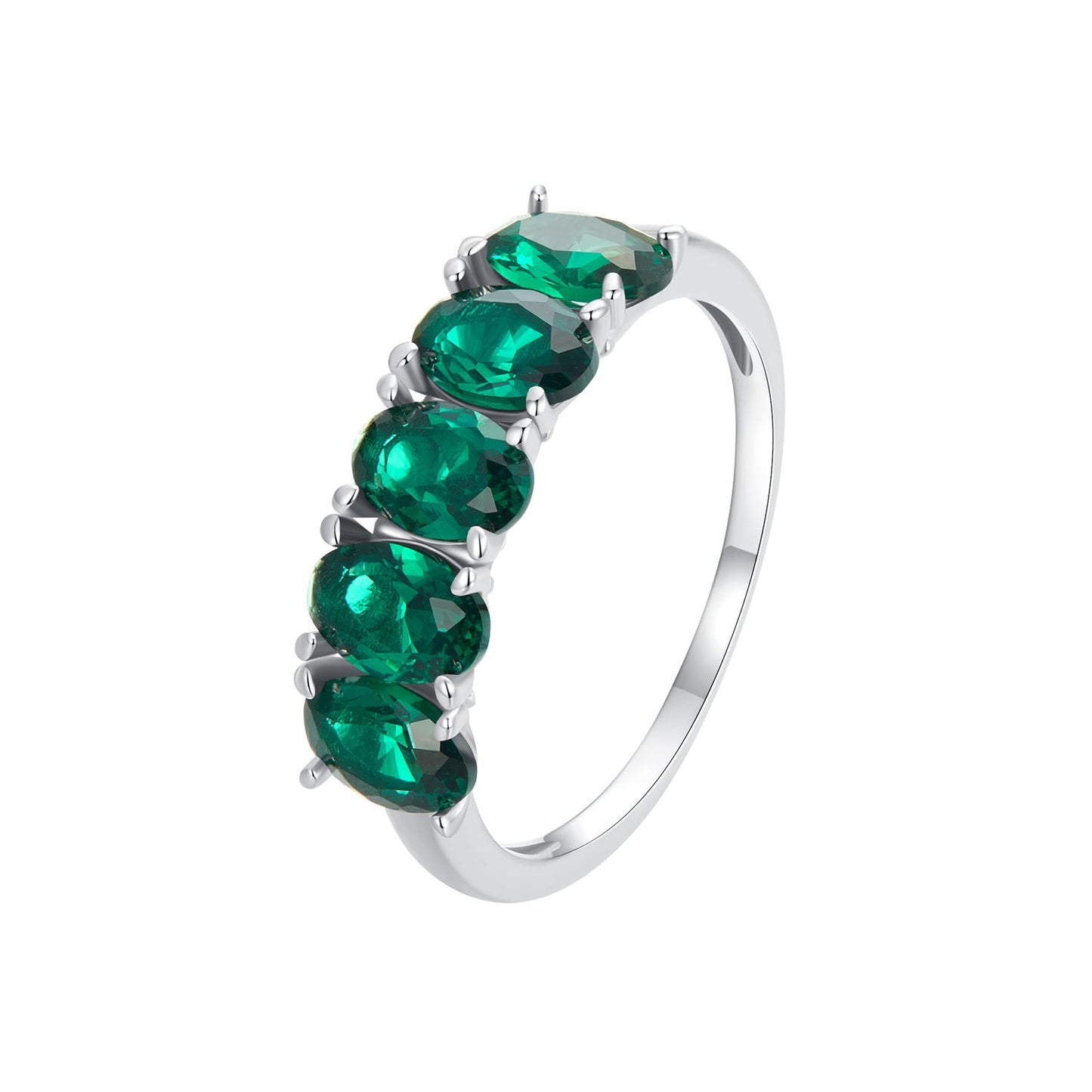 925 Sterling Silver Plated White Gold 1.4mm Ring Size 6.0 for Women