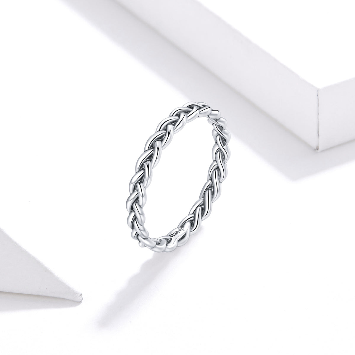 925 Sterling Silver Oxidized 0.20cm Ring Size 9 for Women