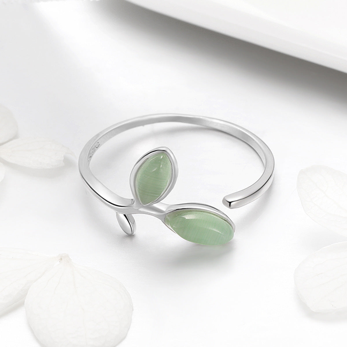 925 Sterling Silver Ring for Women - 0.1cm Width, 1.3cm Height