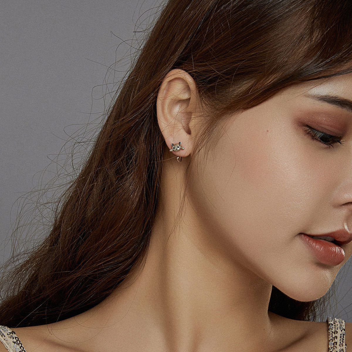 925 Sterling Silver Earrings with Pavé Setting and CZ Stones