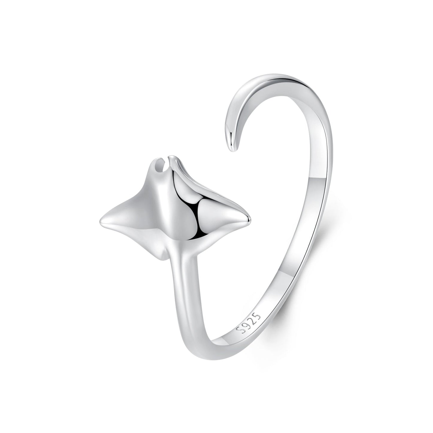 925 Sterling Silver & Plated White Gold 1.7mm Ring for Men
