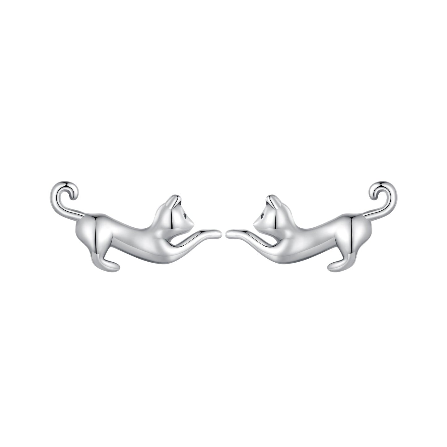 925 Sterling Silver Oxidized Earrings - 7*11mm for Women