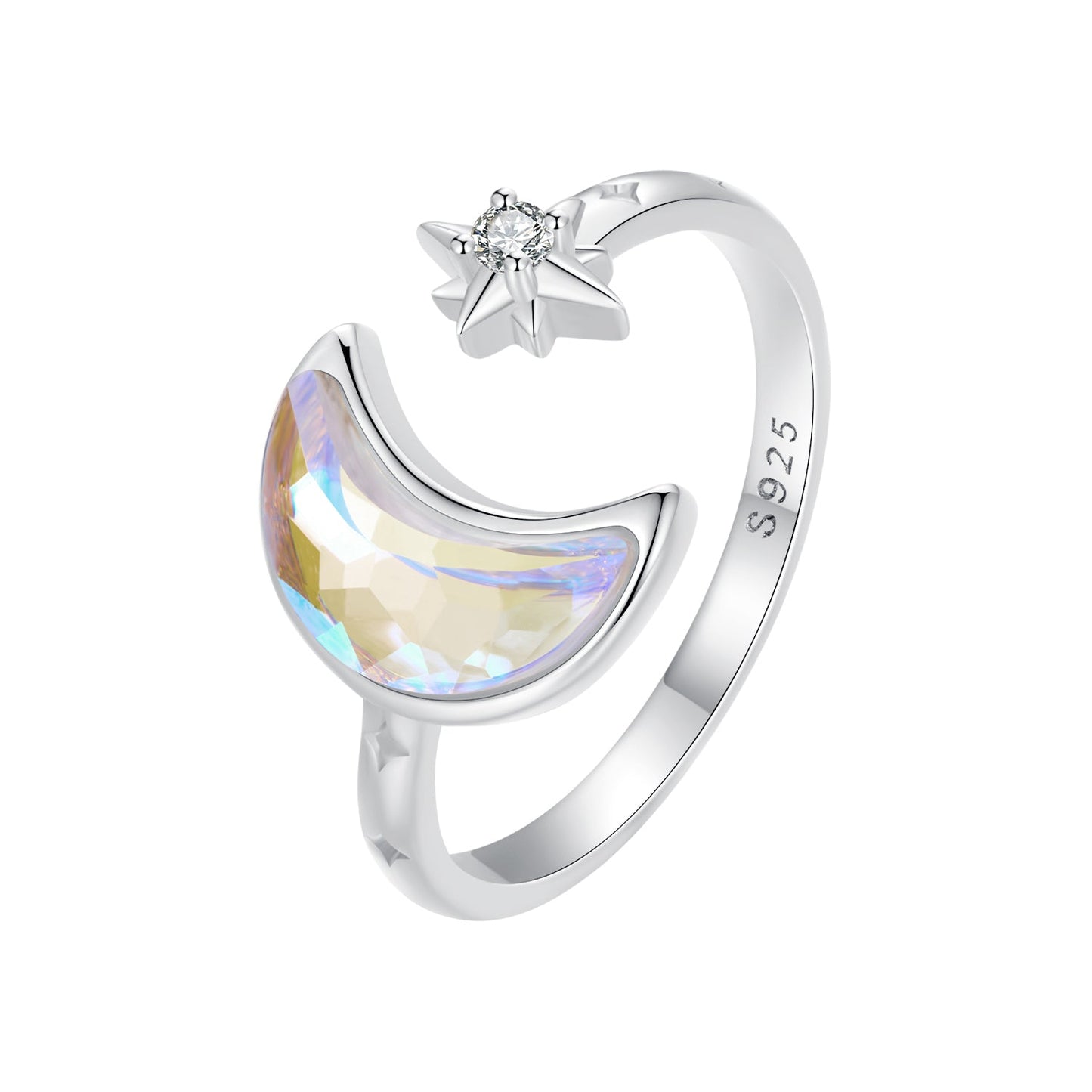 925 Sterling Silver Ring with Pavé Setting CZ in 1.9mm Width for Women
