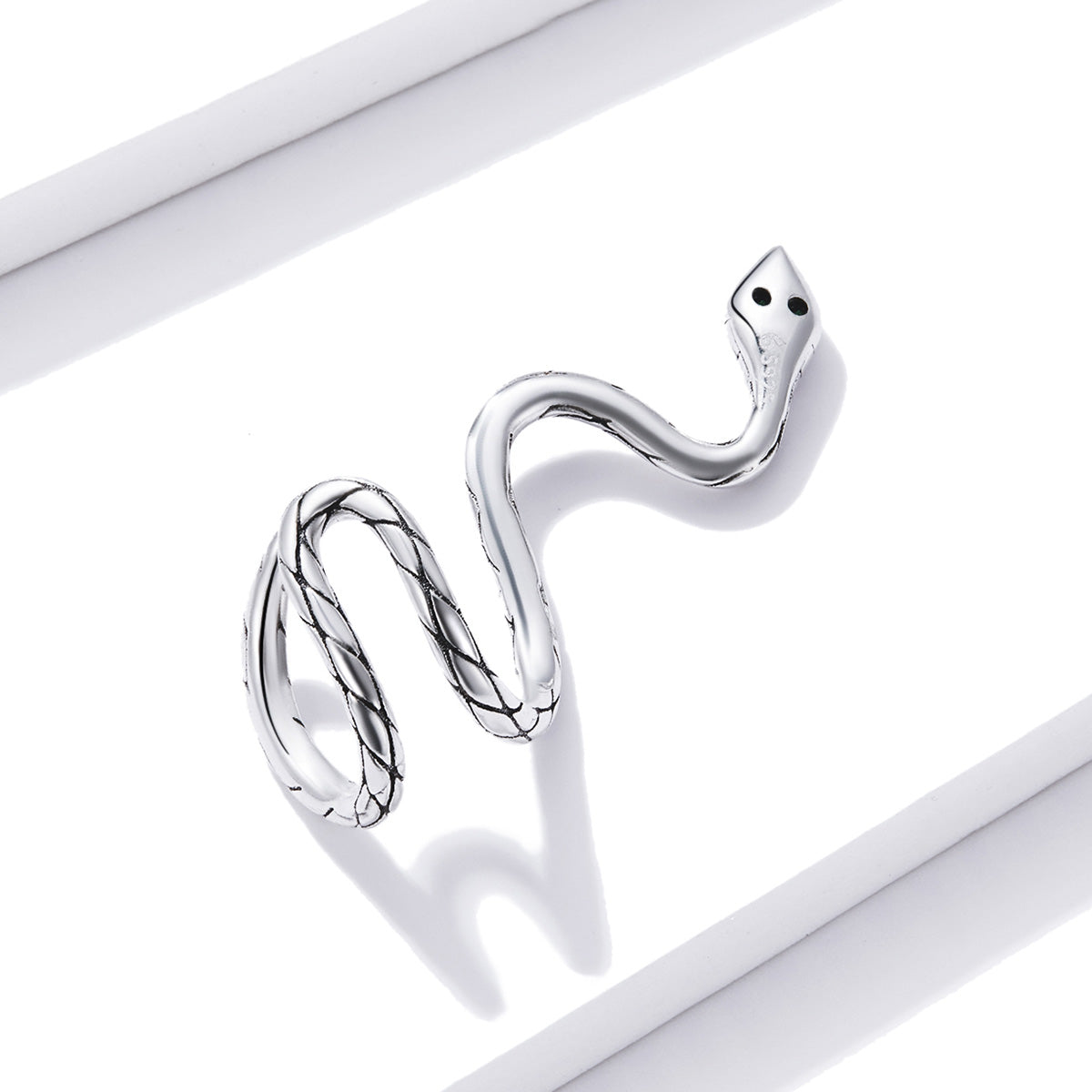 925 Sterling Silver Oxidized 2.5x1.9 cm Pavé Setting CZ Earrings for Women
