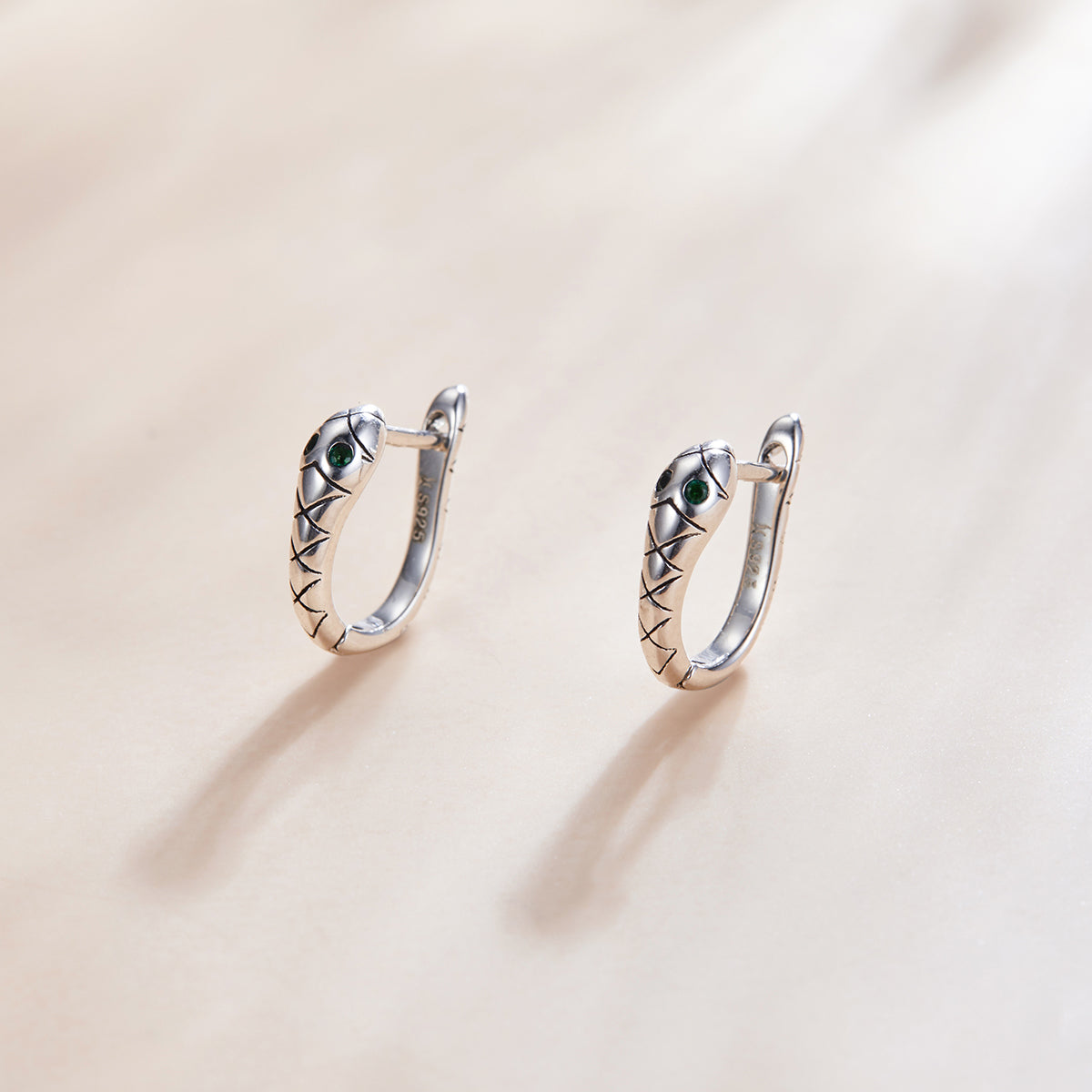 925 Sterling Silver Plated Platinum CZ Earrings for Women