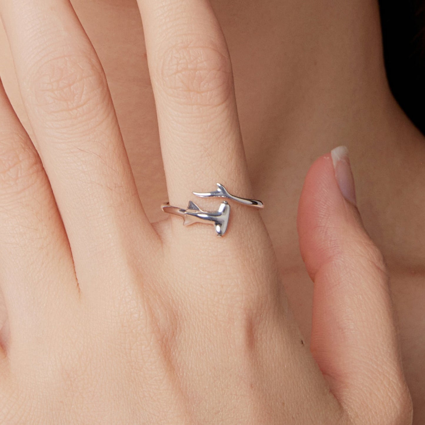 925 Sterling Silver Oxidized Silver Ring 0.16cm Width for Women