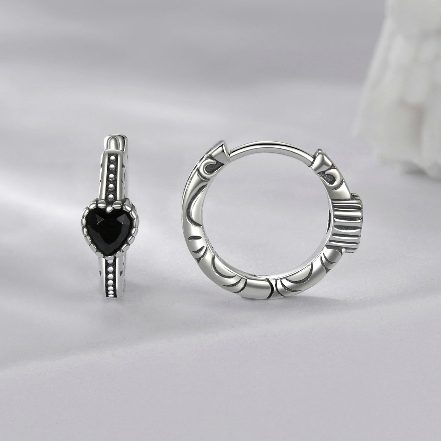 925 Sterling Silver Earrings with Pavé Setting CZ