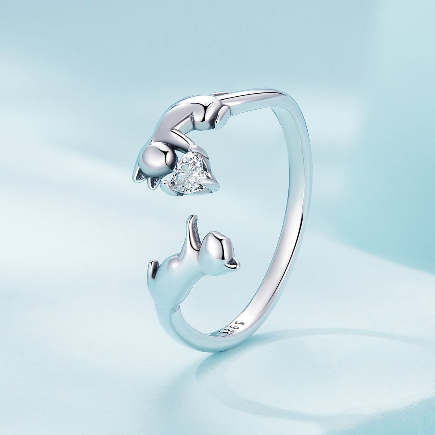 925 Sterling Silver 3mm Pavé Setting CZ Ring