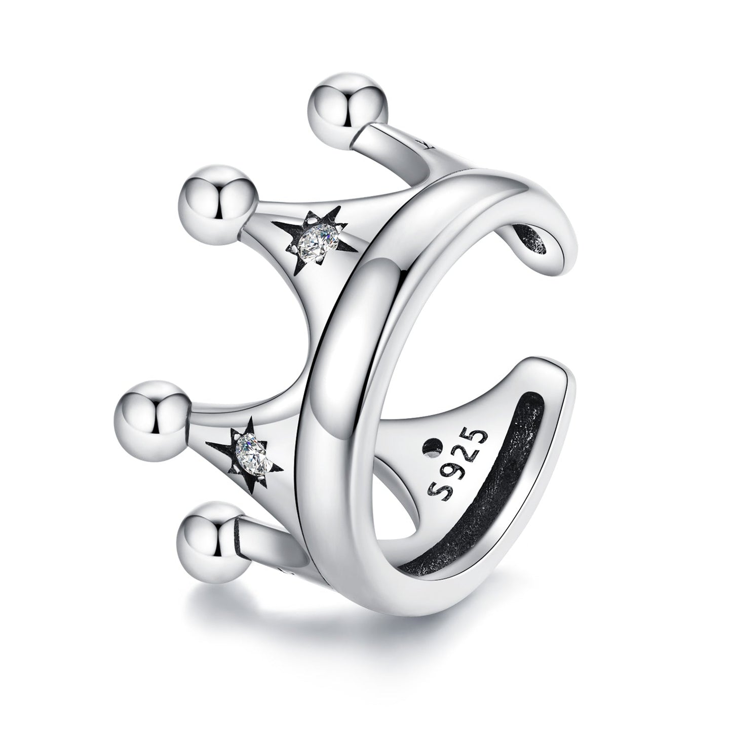 S925 Sterling Silver Earrings with Pavé Setting and CZ
