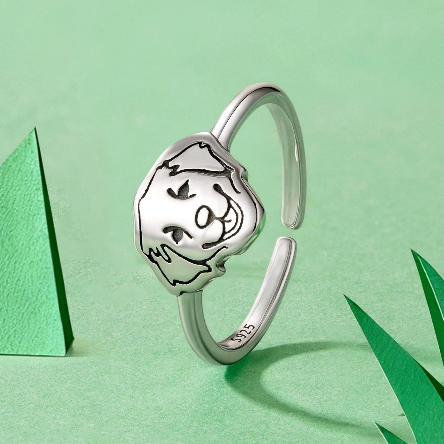 925 Sterling Silver Oxidized Silver Stylish Ring