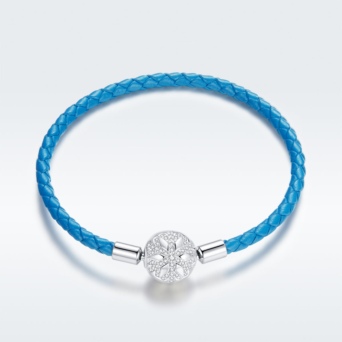 925 Sterling Silver Plated Bracelet with Pavé Setting CZ, Size 19.0 for Women