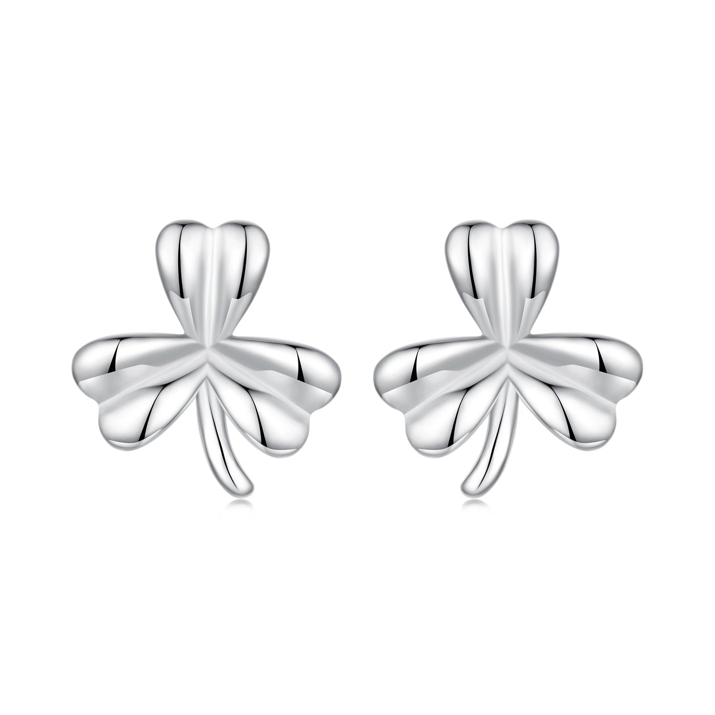 925 Sterling Silver White Gold Plated 0.7cm Earrings for Women