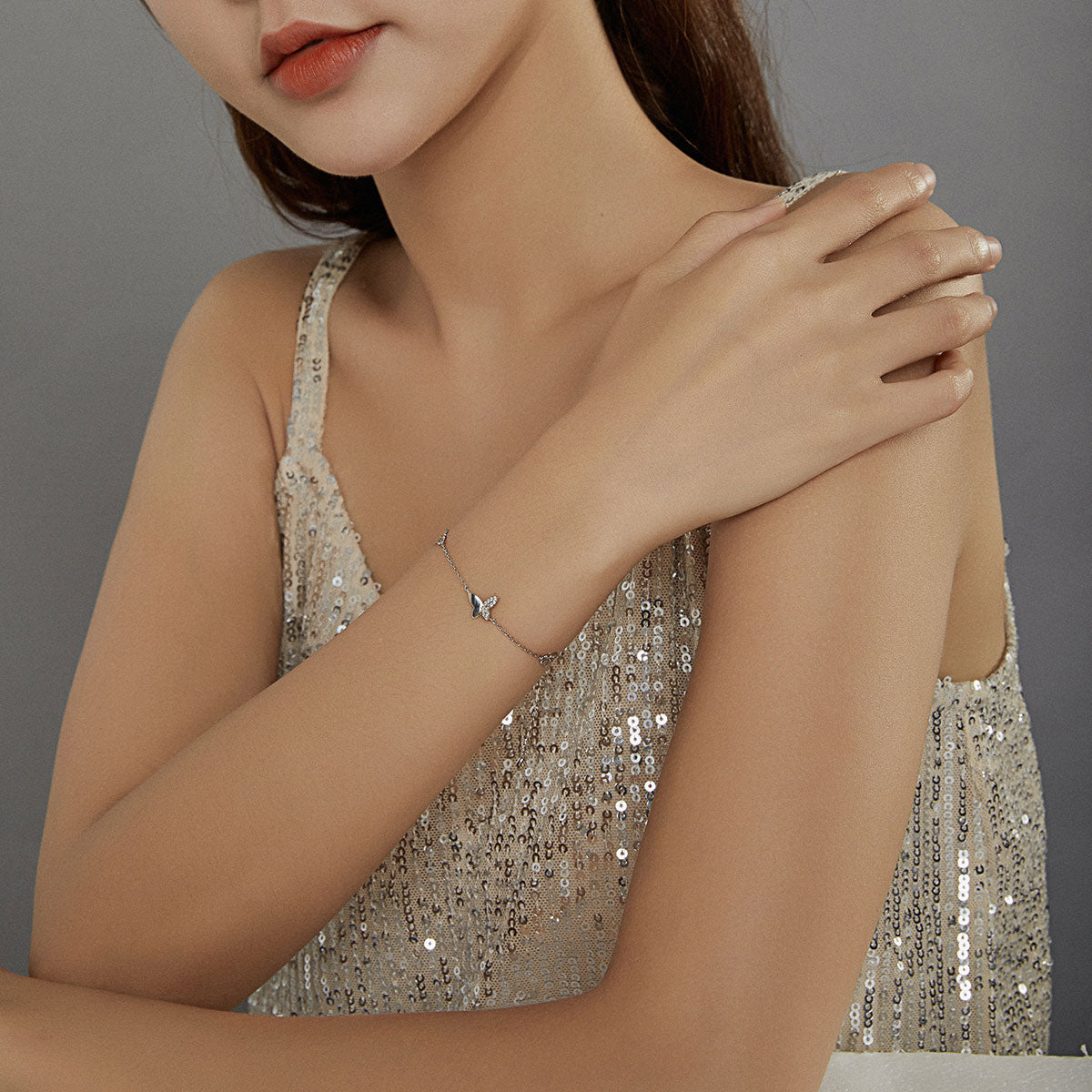 925 Sterling Silver Pavé Setting CZ Bracelet for Women