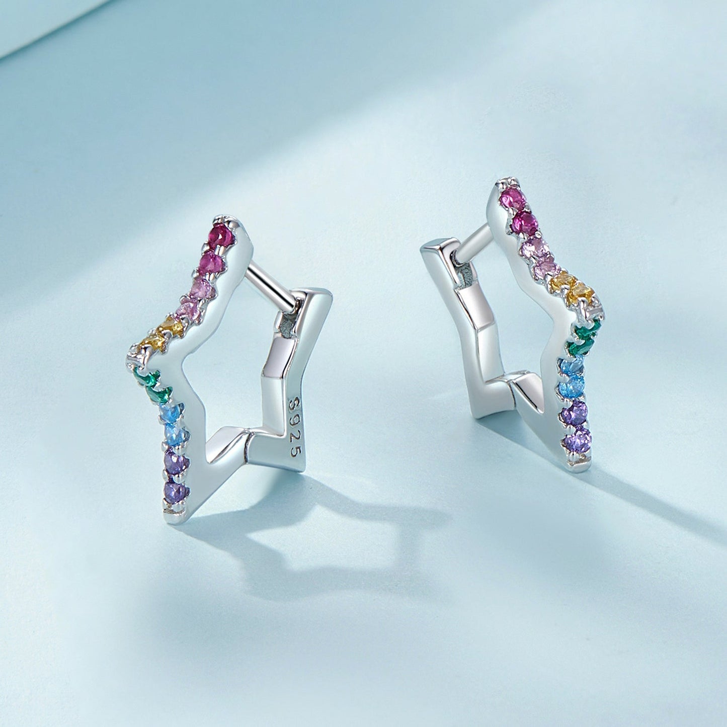 925 Sterling Silver Earrings with Pavé Setting CZ for Women