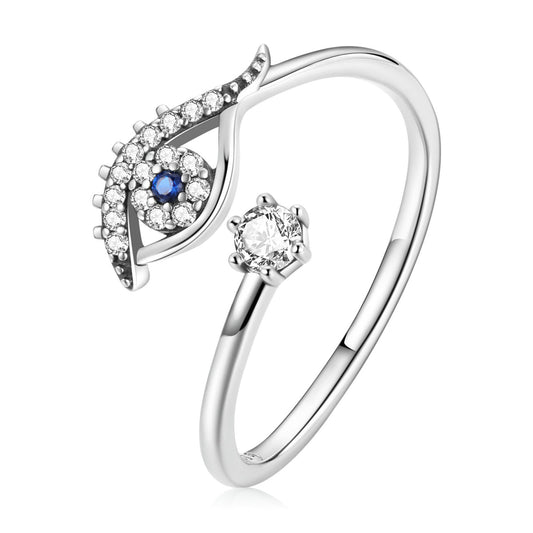S925 Sterling Silver Pavé Set CZ Oxidized Silver Ring