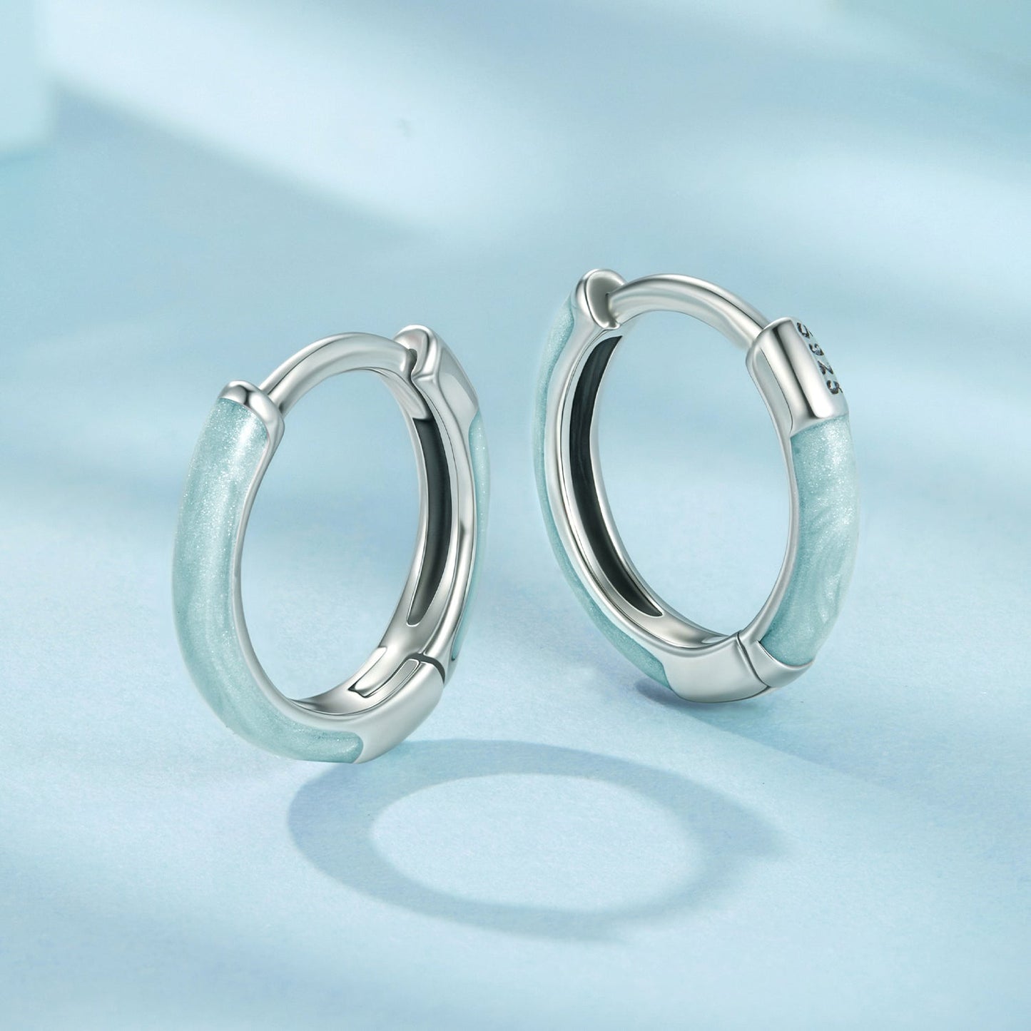 925 Sterling Silver Enamel Oxidized Earrings for Women