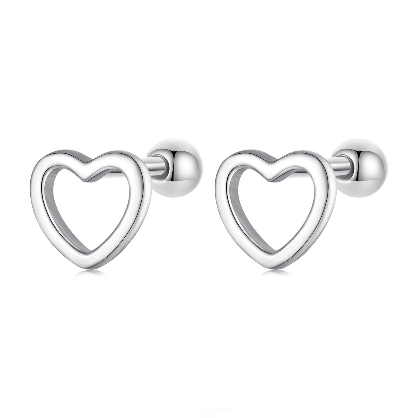 S925 Sterling Silver Earrings 0.6cm for Women