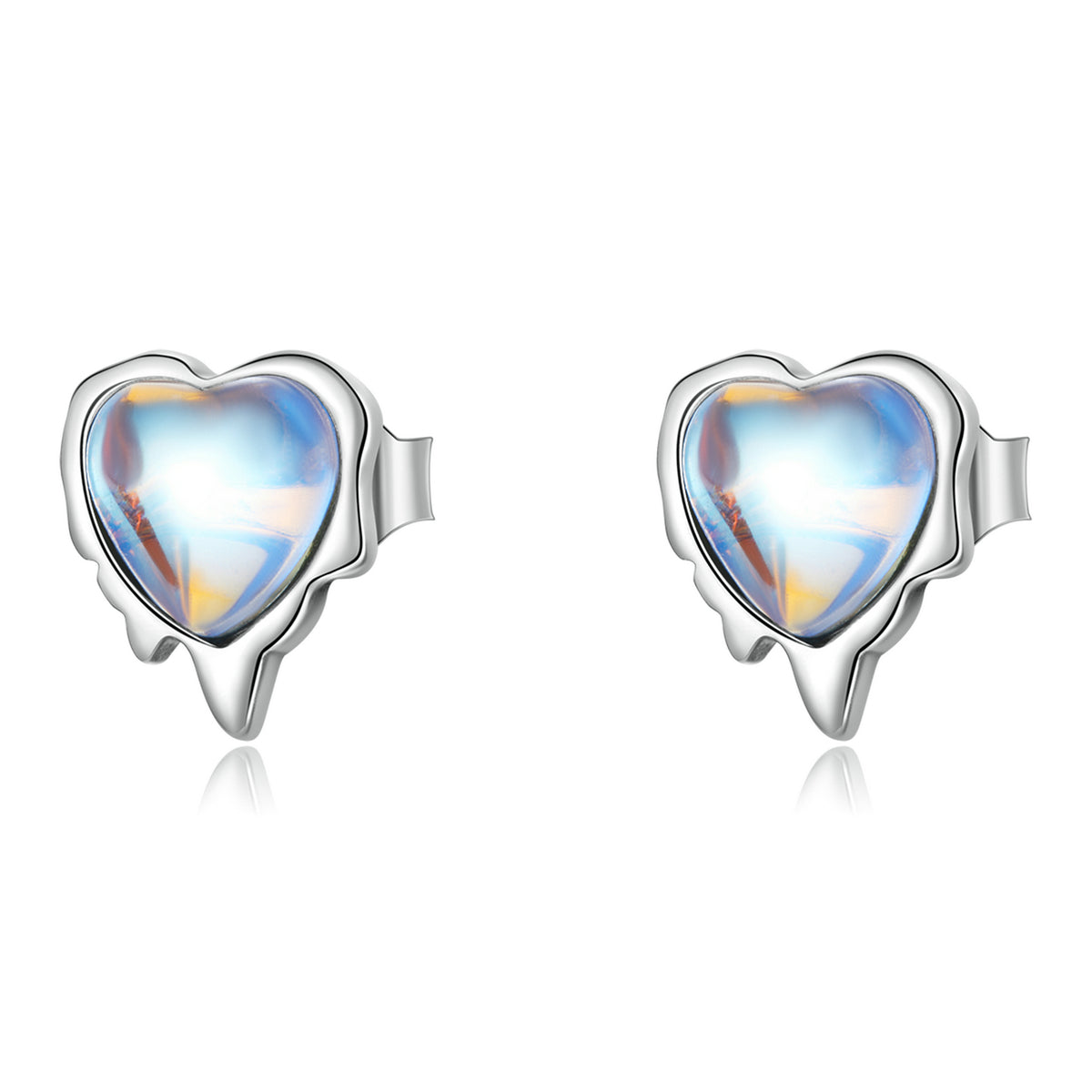 925 Sterling Silver Moonstone Earrings for Women