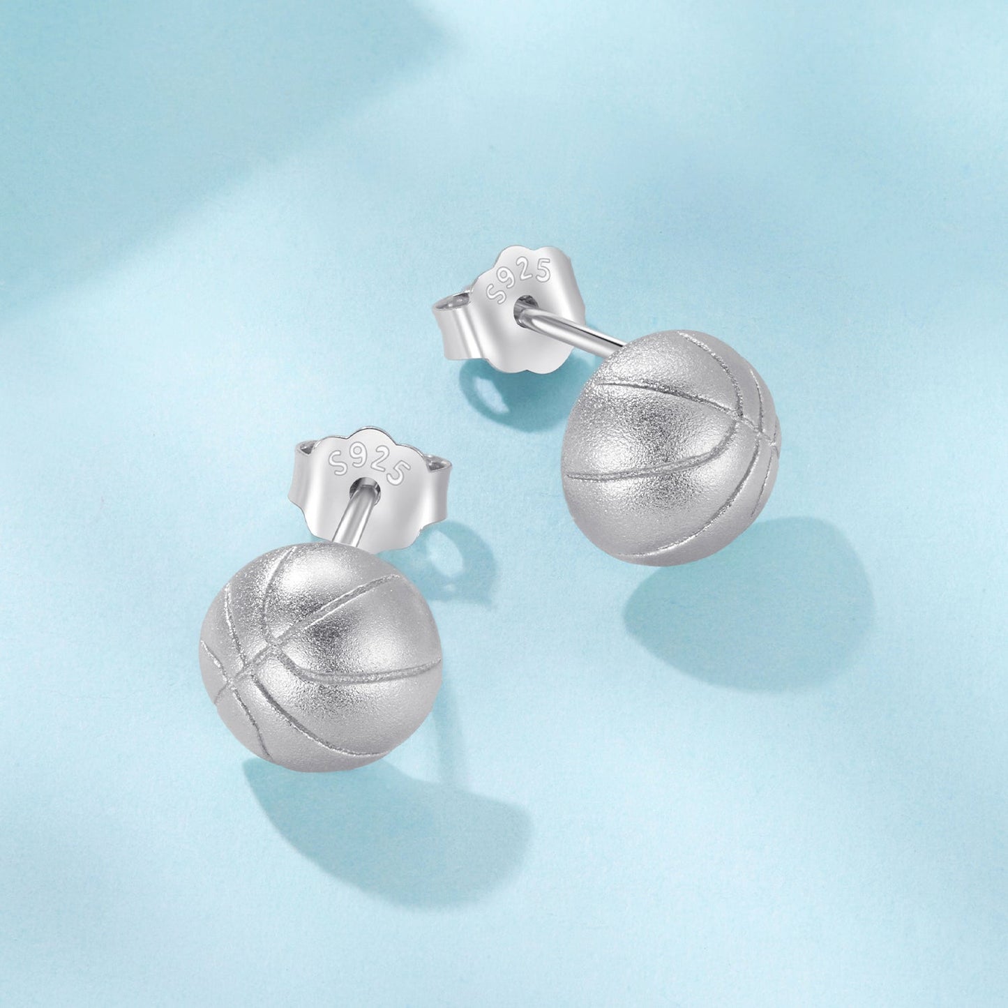 925 Sterling Silver Plated White Gold Earrings