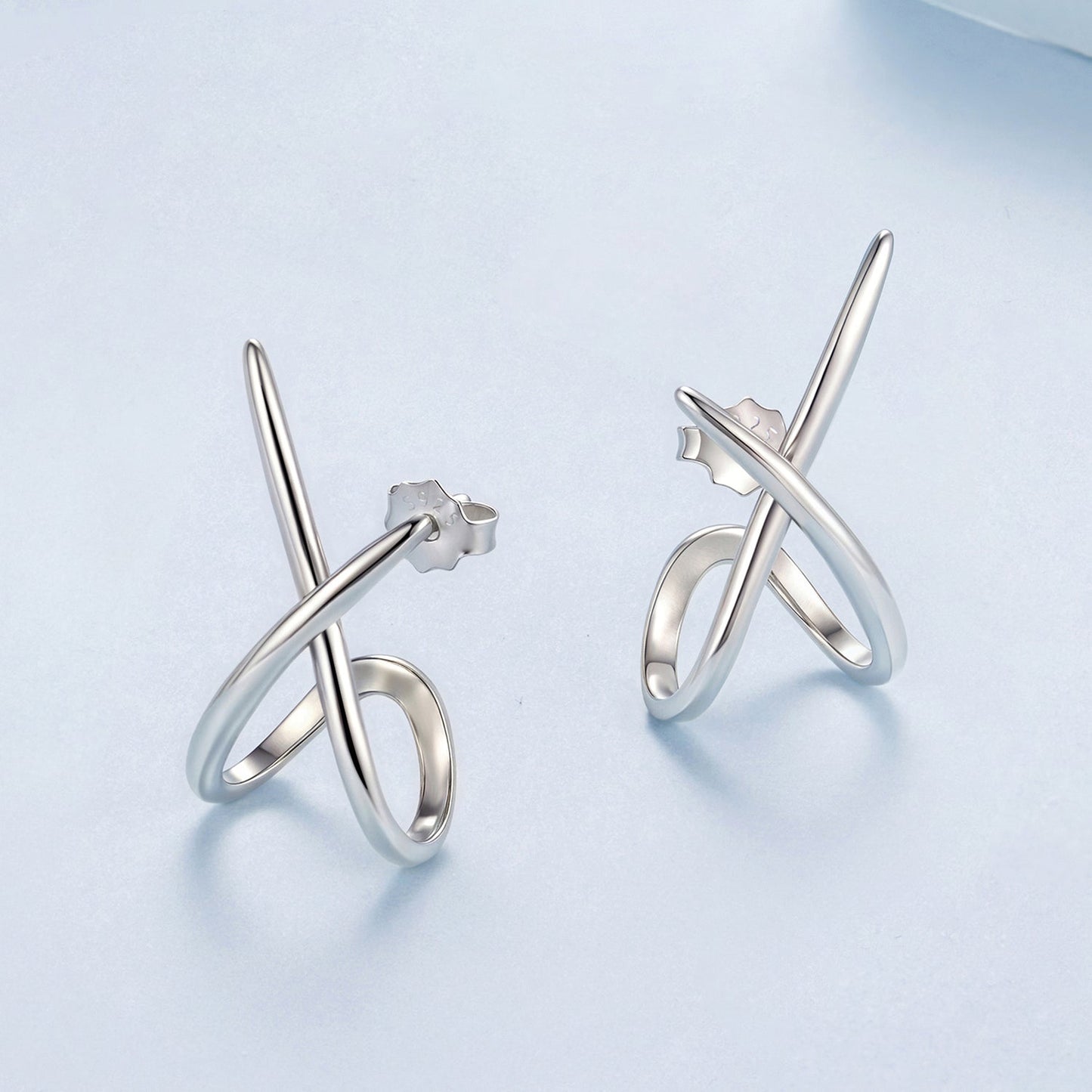 925 Sterling Silver Oxidized Silver Earrings