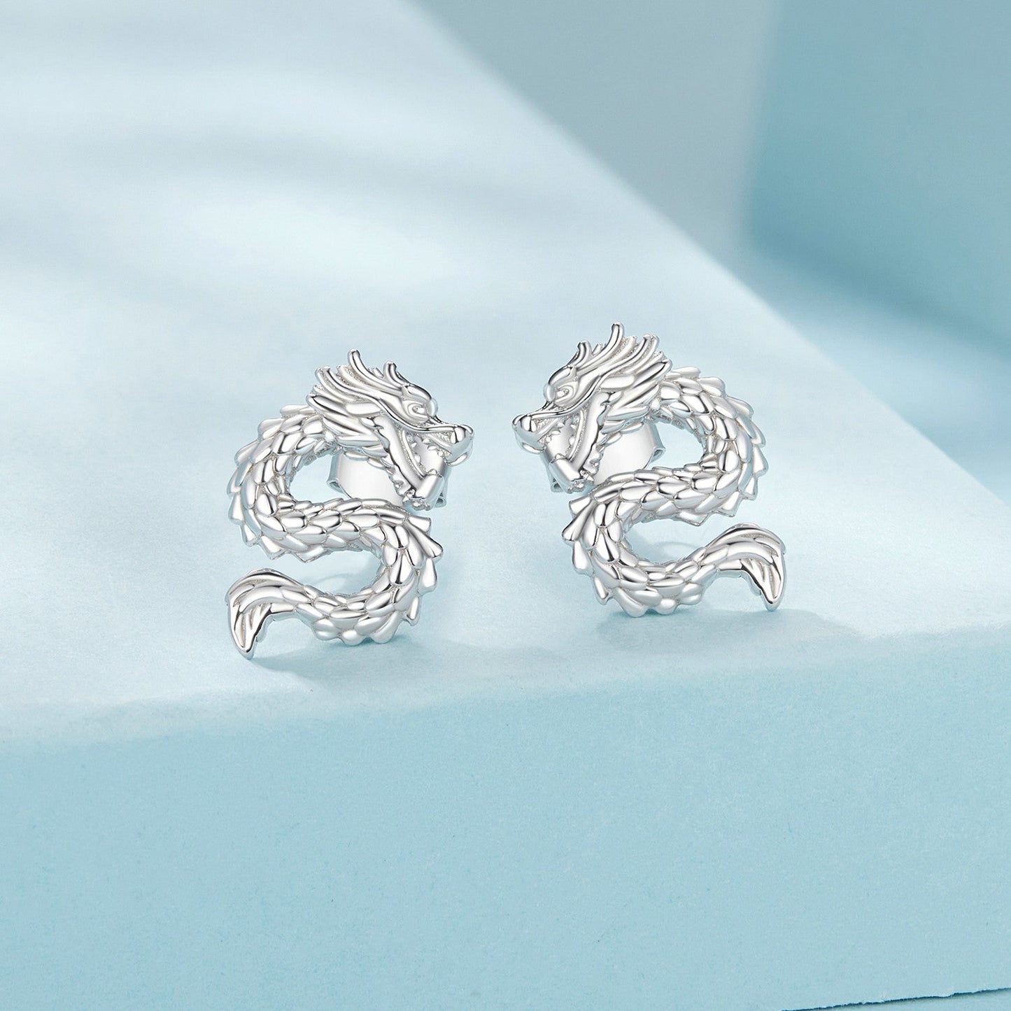 925 Sterling Silver Plated White Gold Earrings