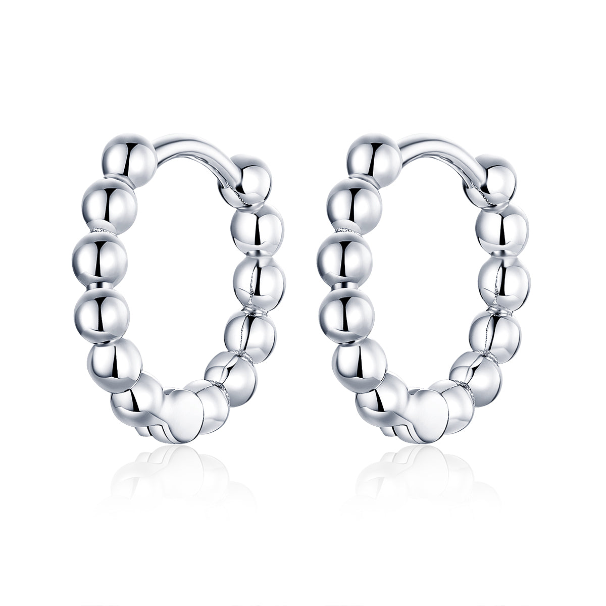 925 Sterling Silver Plated Platinum Earrings for Women