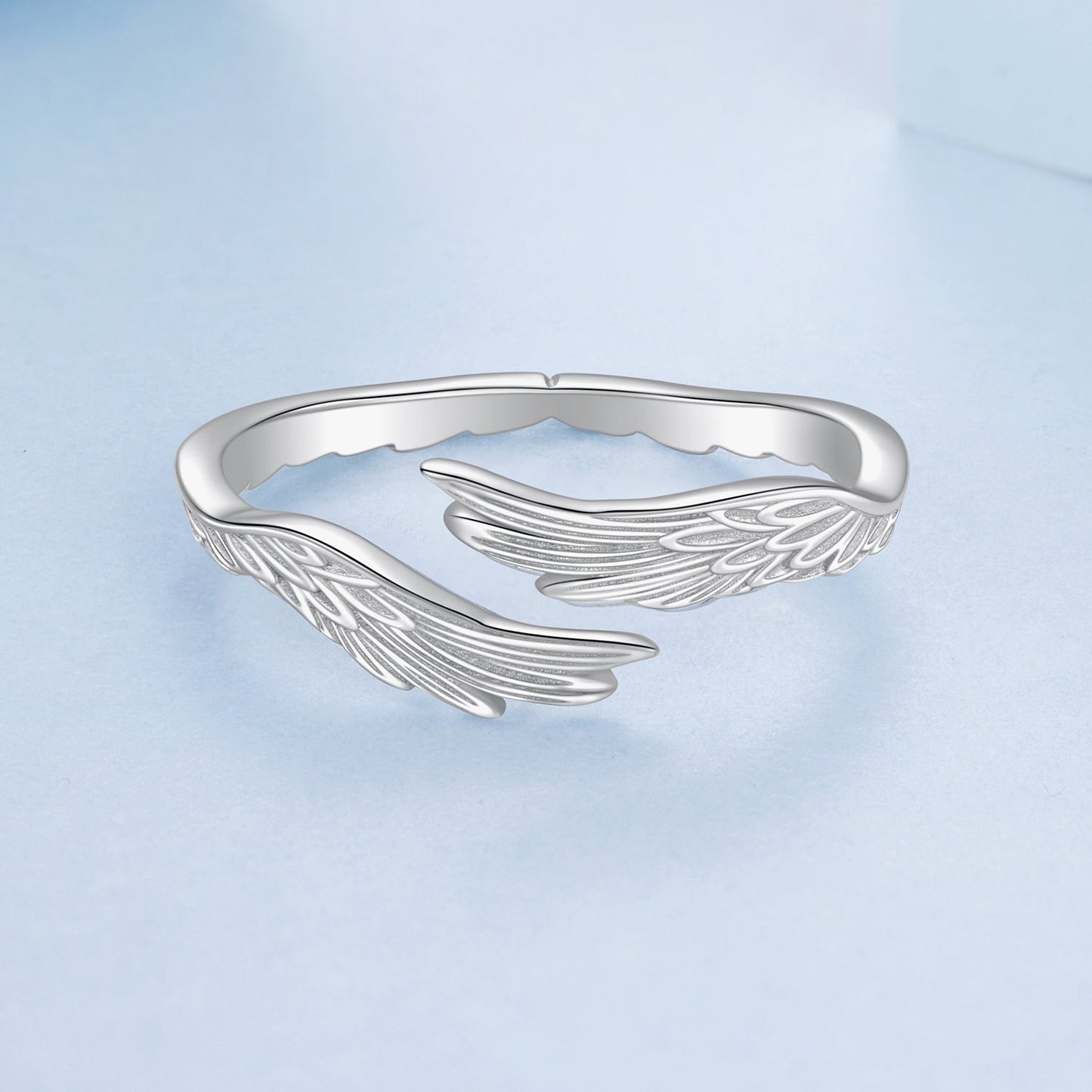 925 Sterling Silver White Gold Plated 0.2cm Ring for Women