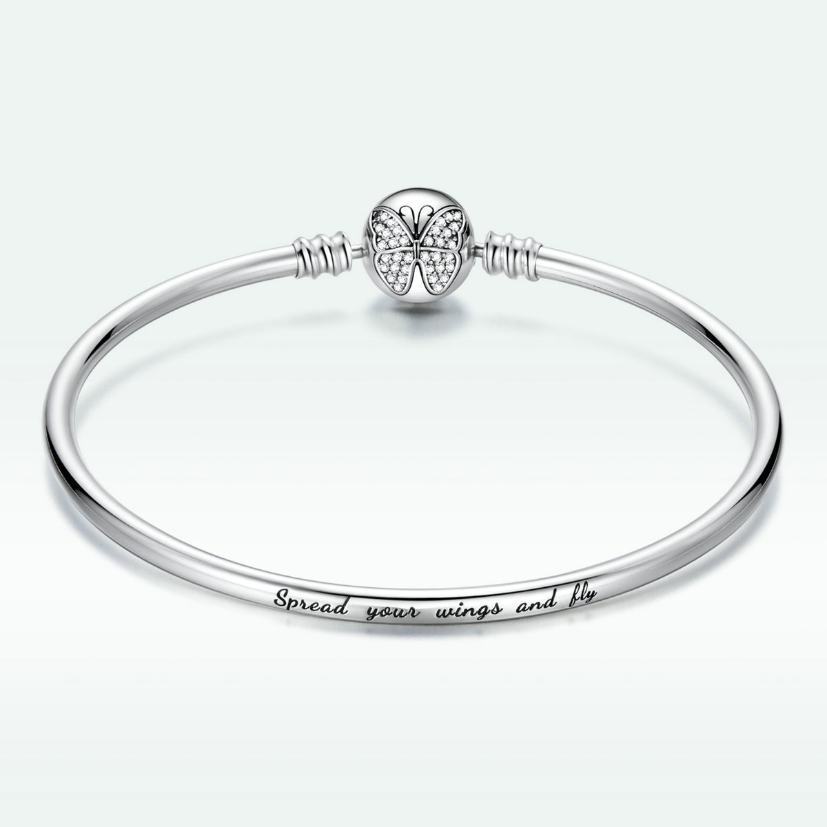 925 Sterling Silver 17.0 cm Oxidized CZ Bracelet for Women