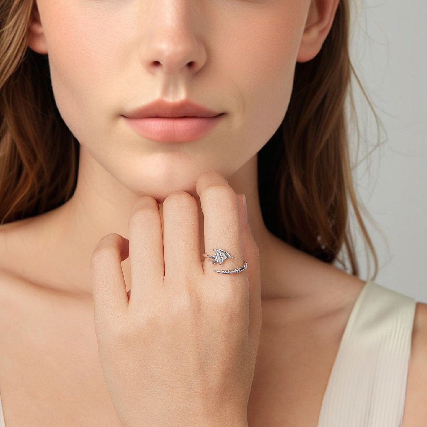 925 Sterling Silver Oxidized Silver 0.7cm Swing Rings for Women