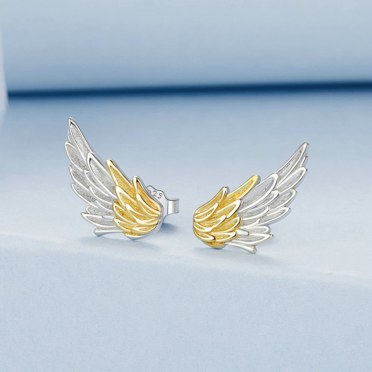 925 Sterling Silver Earrings with White Gold Plating for Women